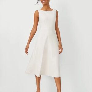 Ann Taylor 12P Boatneck Midi Dress NWT